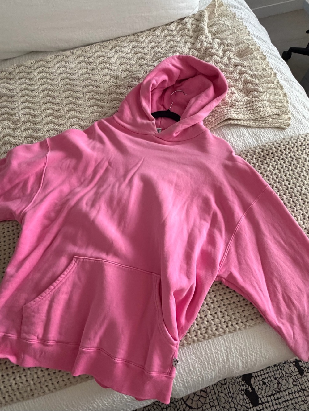 Pink Women's Crewneck Hoodie Sweatshirt